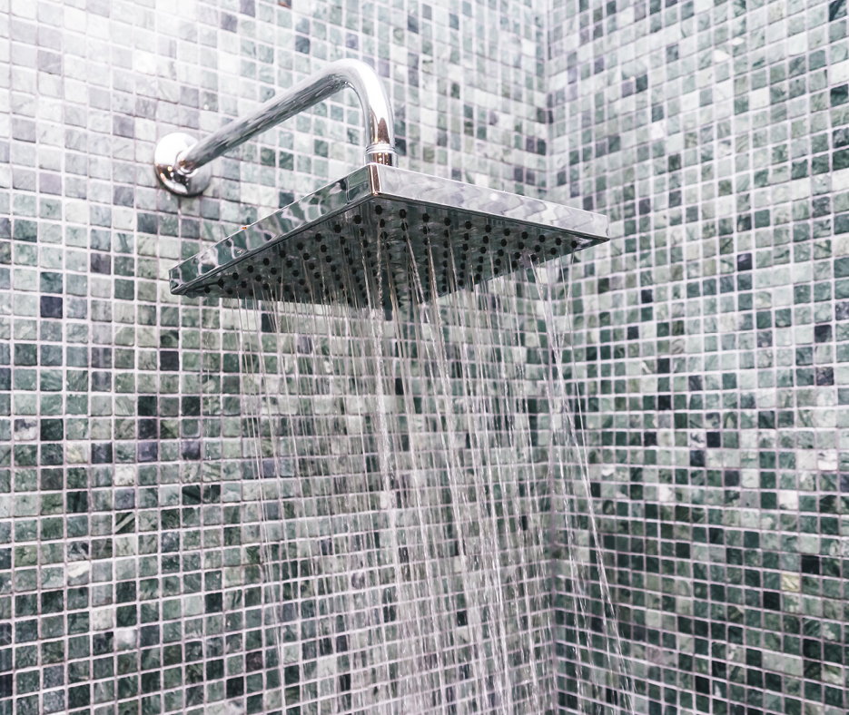 large square shower