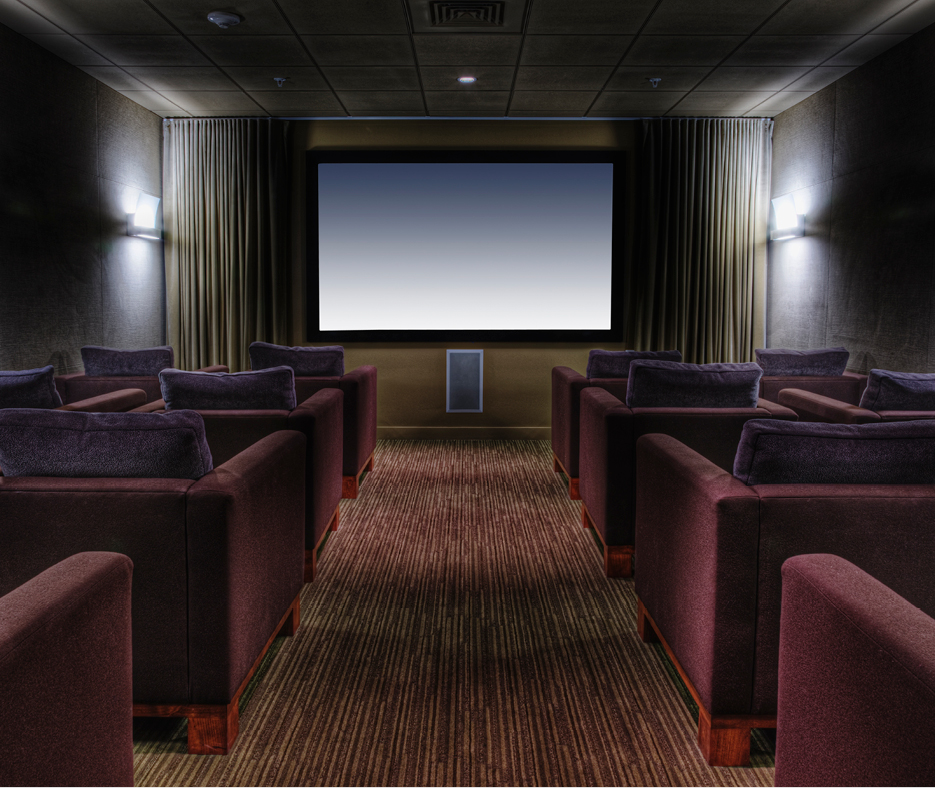 spacious home cinema
